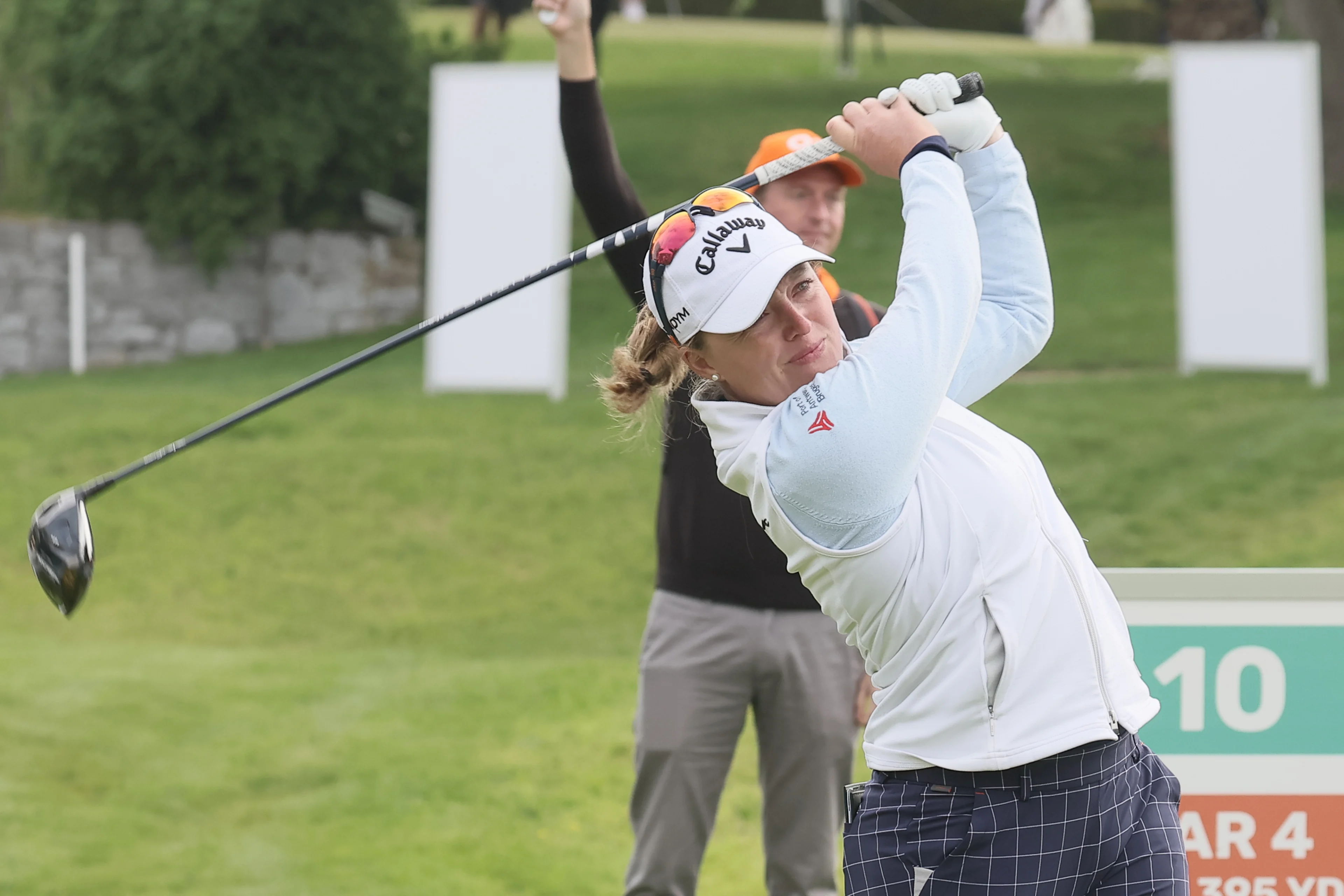 Manon De Roey pictured during the Belgian Ladies Open golf tournament in Wanze, Friday 26 May 2023. BELGA PHOTO BRUNO FAHY