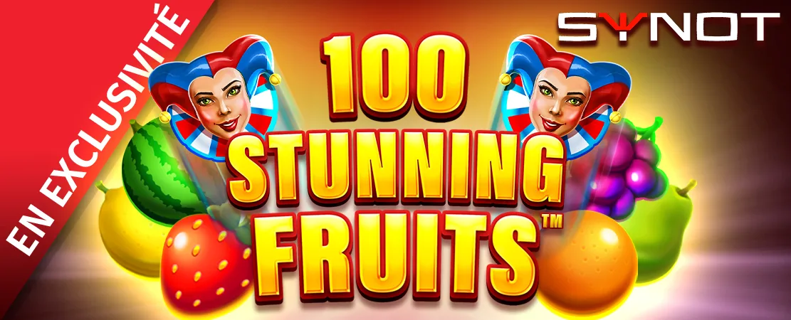 🍒 Exclusivement chez Starcasino ! 100 Stunning Fruits de Synot 🍒