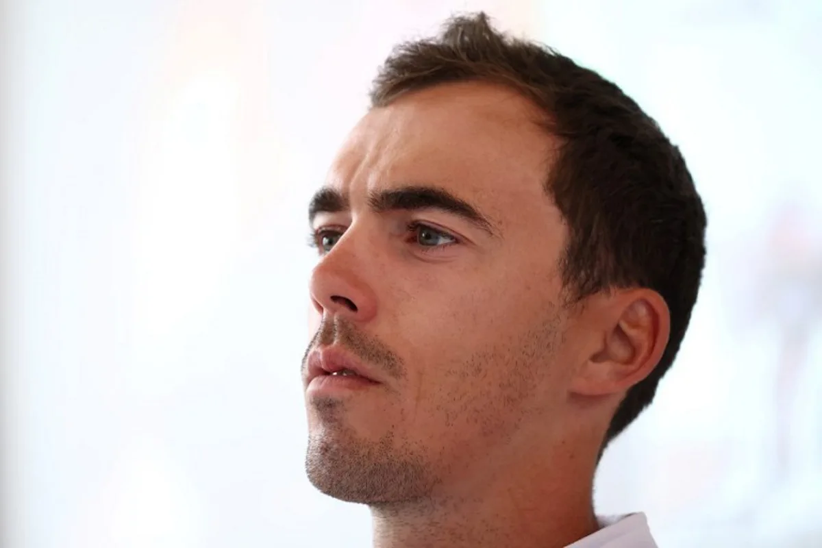 France's rider Christophe Laporte attends a press conference to announce his selection for the Paris 2024 Olympic Games in cycling road with France's riders Julian Alaphilippe, Kevin Vauquelin and Valentin Madouas, in Orleans, on July 8, 2024.  Anne-Christine POUJOULAT / AFP