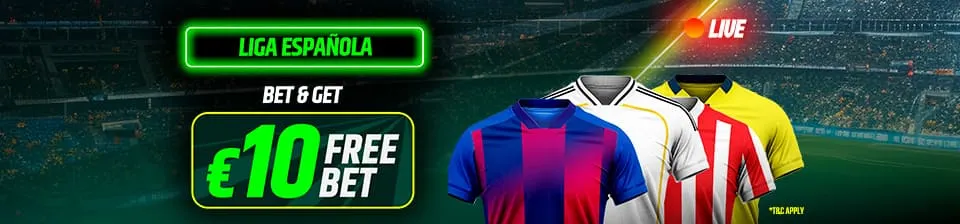 10€ en Freebet para la Liga Española