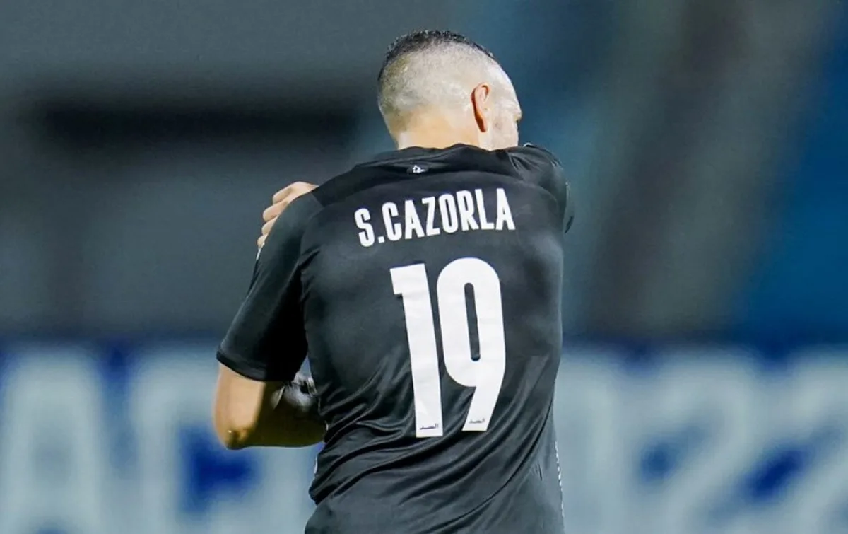 Sadd's midfielder Santi Cazorla looks on during the AFC Champions League group E match between Qatar's al-Sadd and Jordan's al-Wehdat at Prince Mohamed bin Fahd Stadium in Saudi Arabia's Dammam on April 15, 2022. Yousef DOUBISI / AFP