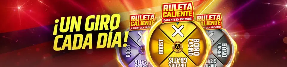 Gira la Ruleta Caliente y consigue tu recompensa.