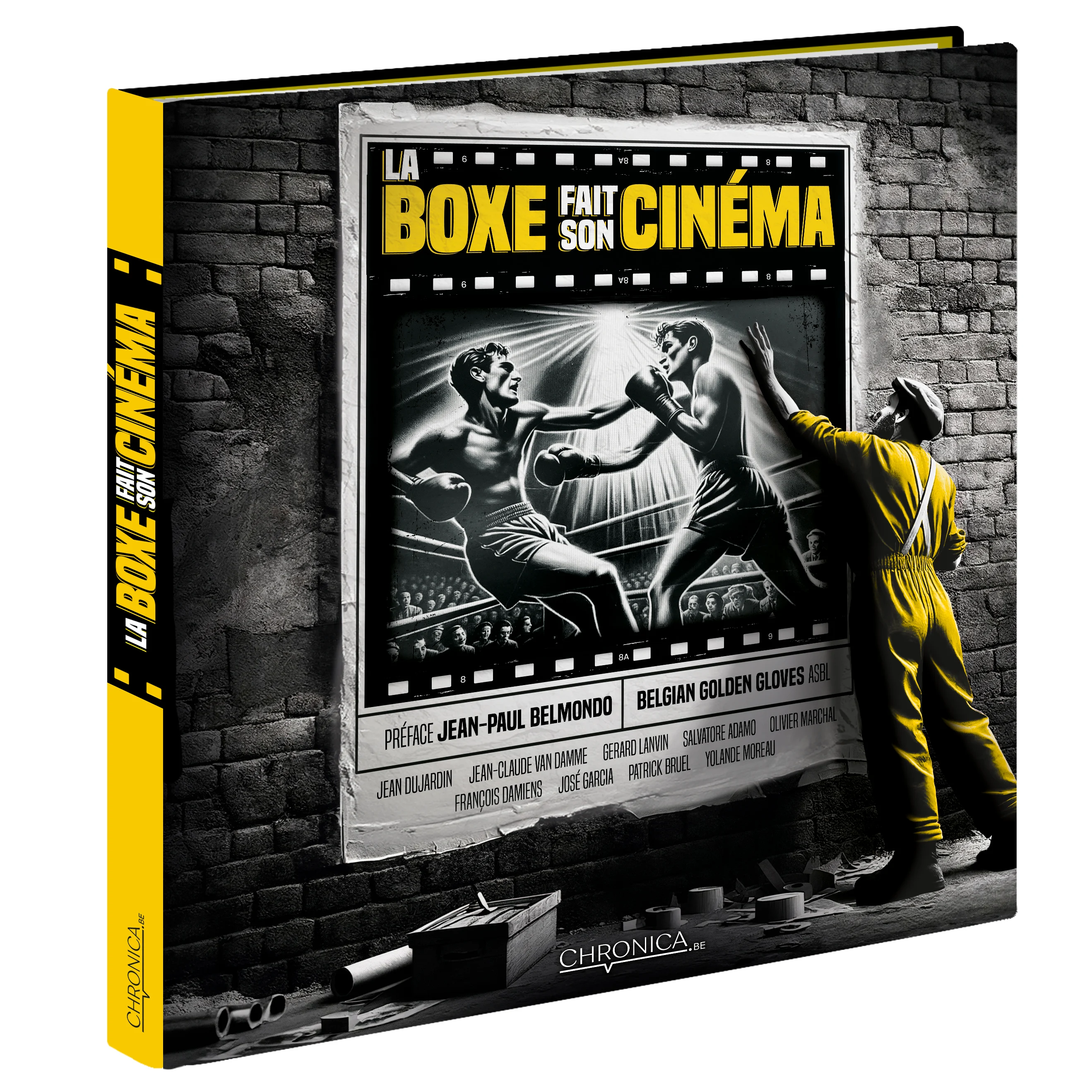 ATTENTION EDITORS - HANDOUT PICTURES - EDITORIAL USE ONLY - MANDATORY CREDIT BELGIANGOLDENGLOVES@ANDRIEU -   Handout pictures released on Thursday 31 October 2024, by Belgian Golden Gloves shows the 'La boxe fait son cinema' book.  *** Belga and Belga Editorial Board decline all responsibility regarding the content of this picture. *** PHOTO HAND OUT - BELGIANGOLDENGLOVES@ANDRIEU