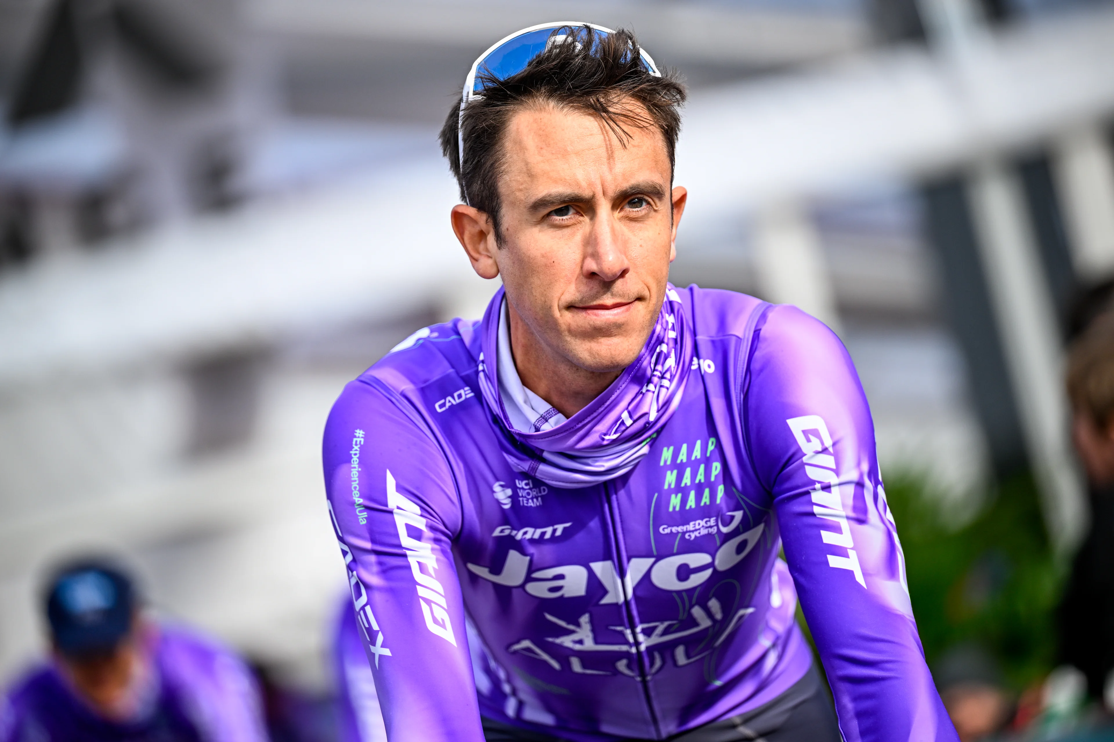 Belgian Dries De Bondt of Team Jayco-AIUIa pictured before the start of the men's Paris-Roubaix cycling race, Sunday 12 April 2026, around Roubaix, France. The 123rd edition of Paris-Roubaix cycling races will take on Sunday, with the women riding 143,1 km the men riding 258,3 km on Sunday. BELGA PHOTO JASPER JACOBS