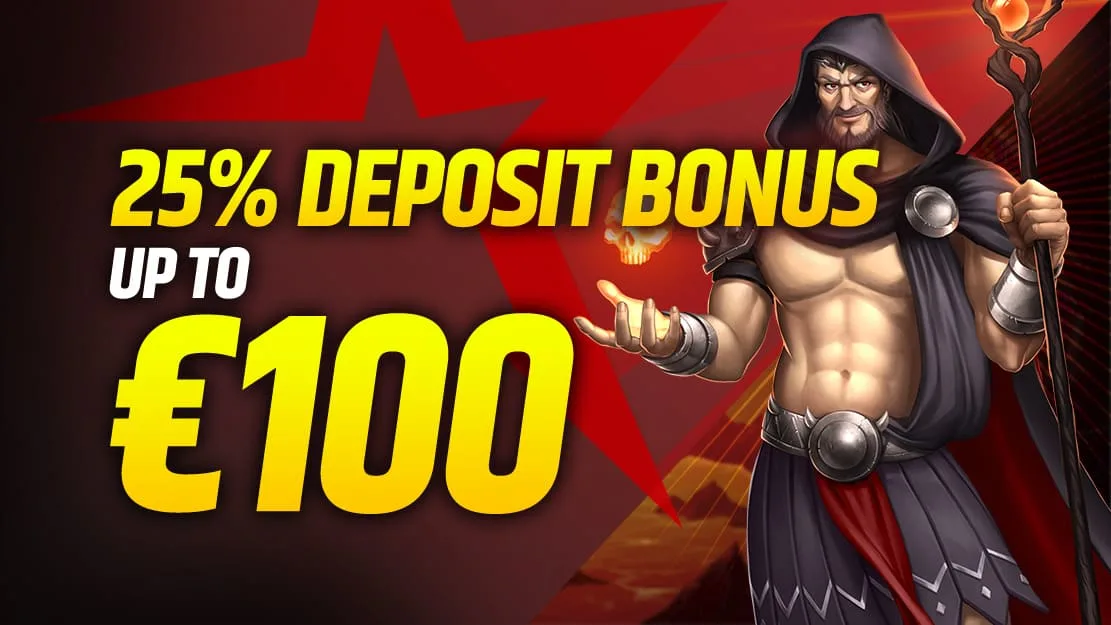 💎 25% Deposit Bonus up to €100 💎