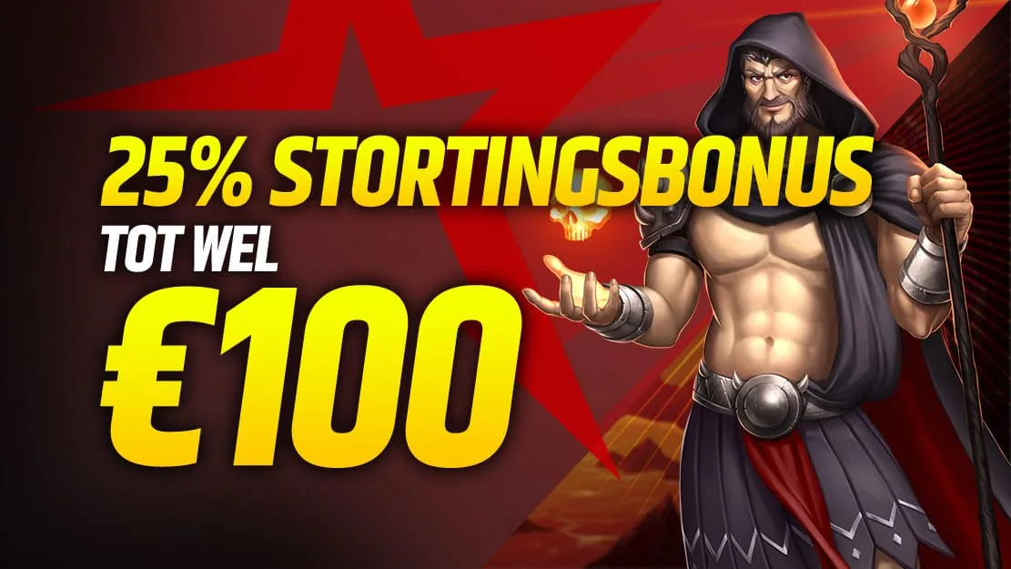 💎 25% Stortingsbonus tot wel €100 💎