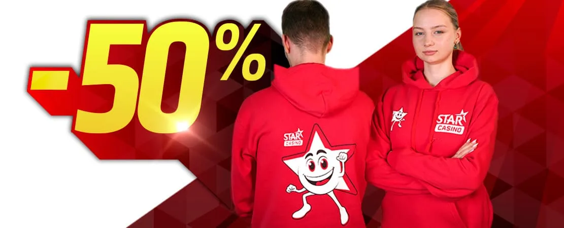 🛒 -50% sales on Hoodies in our Starshop!