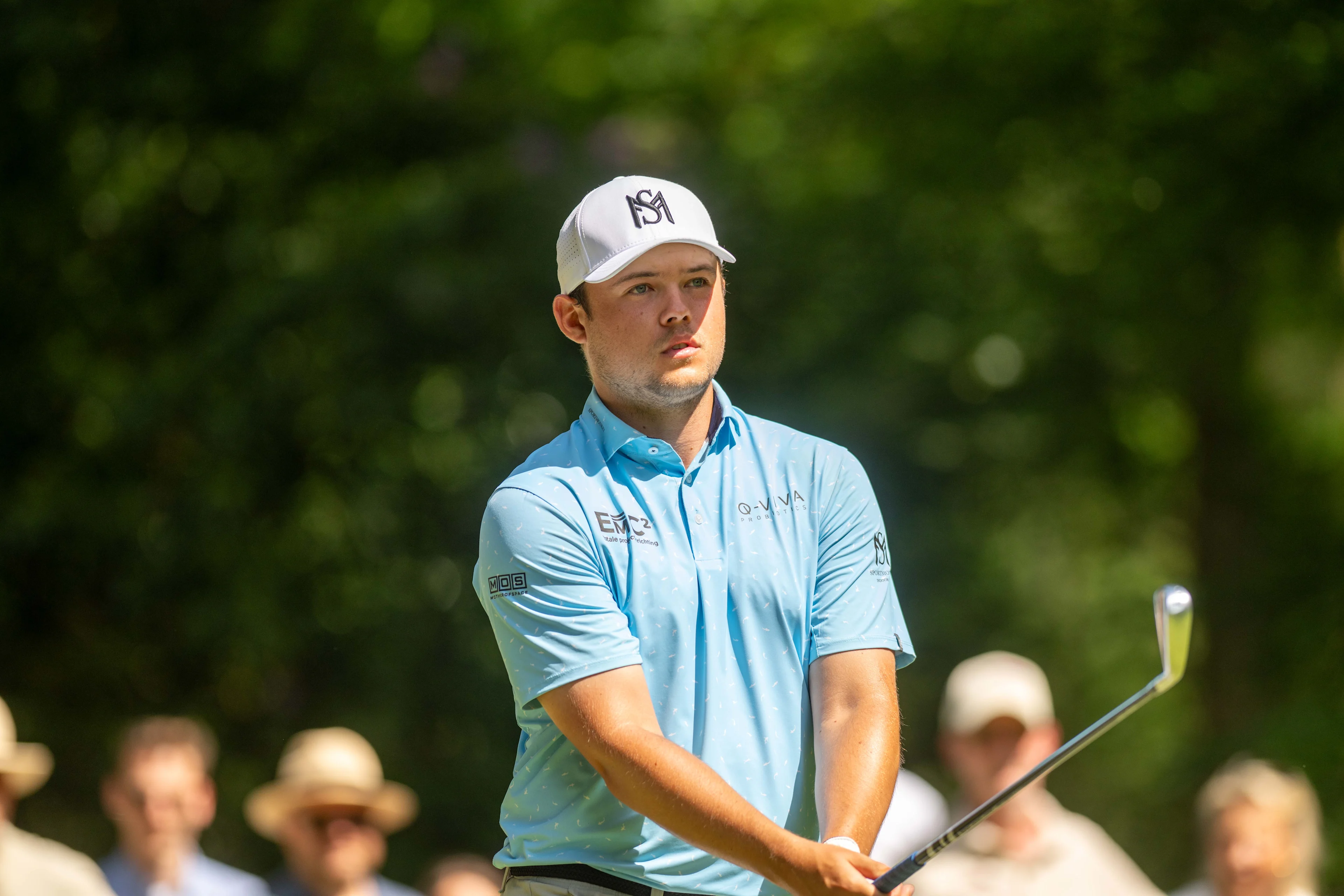 Belgian Kristof Ulenaers pictured in action during the final round (4/4) of the 2026 Soudal Open DP World Tour golf tournament in Schilde, Sunday 24 May 2026. The Soudal Open takes place from 21 to 24 May at the Rinkven Golf Club in Schilde. BELGA PHOTO JONAS ROOSENS
