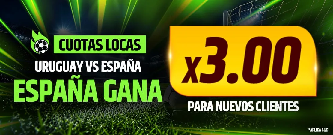 ¡España gana a cuota 3.00!