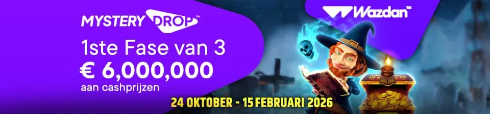 Wazdan’s Mystery Drop heeft een spectaculaire prijzenpot van maar liefst €6.000.000!