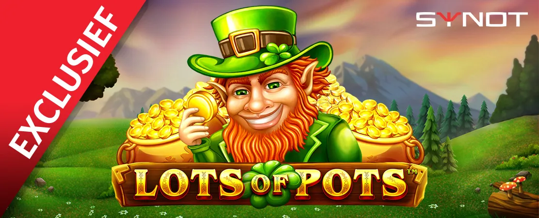 🍀 Exclusief bij Starcasino! Lots of Pots van Synot 🍀