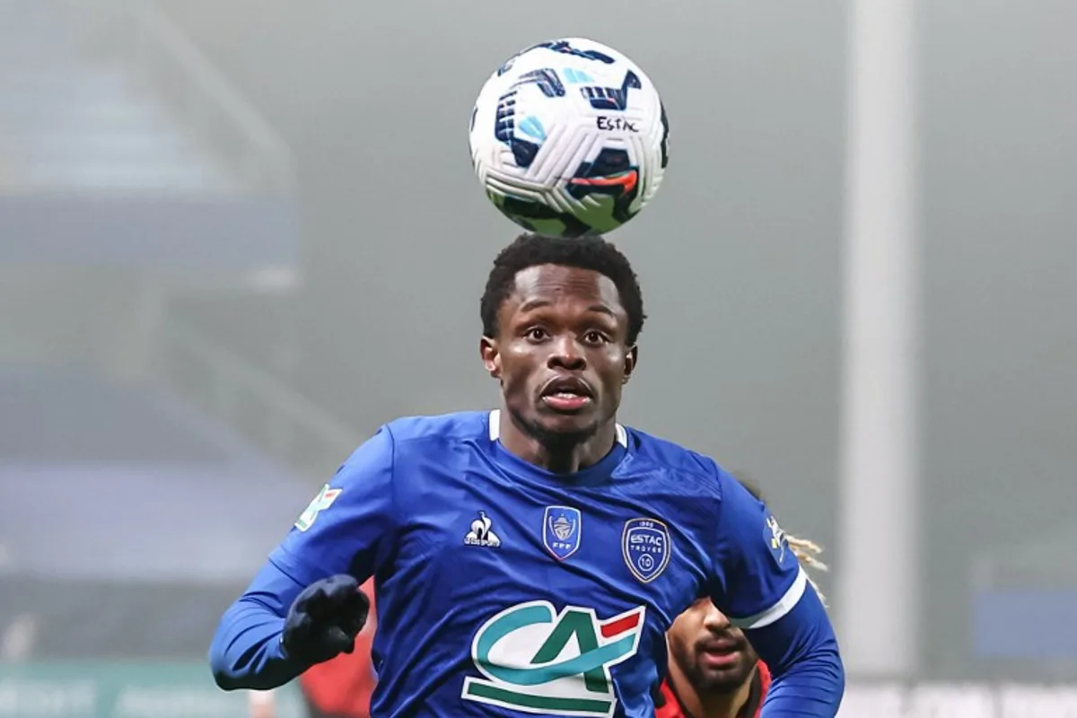 Troyes' Franco-Comorian forward #11 Rafiki Said during the French Cup round of 32 football match between Troyes and Rennes at the Stade de l'Aube in Troyes on January 15, 2025. Sameer Al-DOUMY / AFP