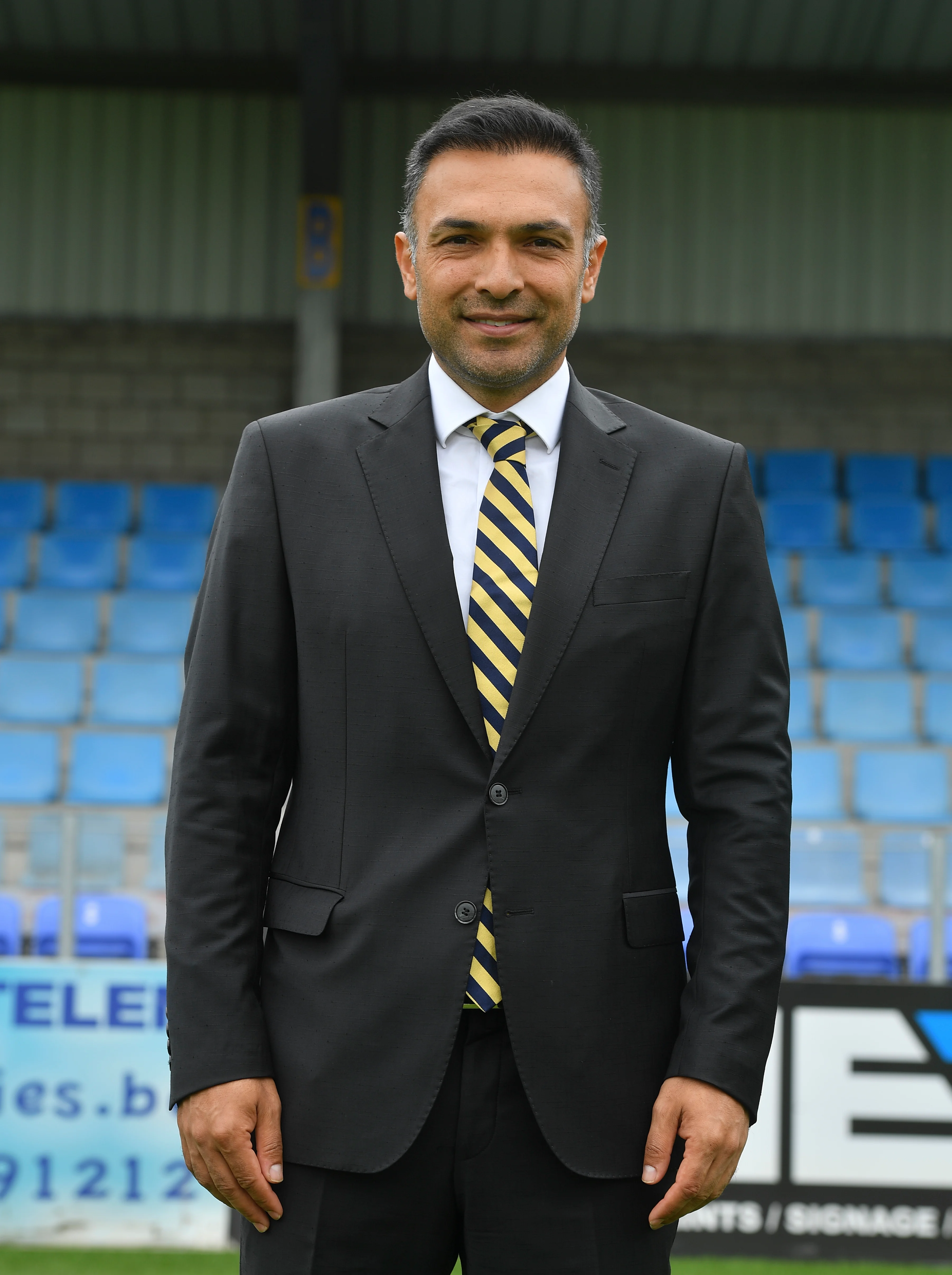 Westerlo's vice-chairman Hasan Cetinkaya poses for photographer at the 2019-2020 photoshoot of KVC Westerlo, before the 2019-2020 season of the 'Proximus League' 1B division of the Belgian soccer championship, Tuesday 16 July 2019 in Westerlo. BELGA PHOTO JOHN THYS