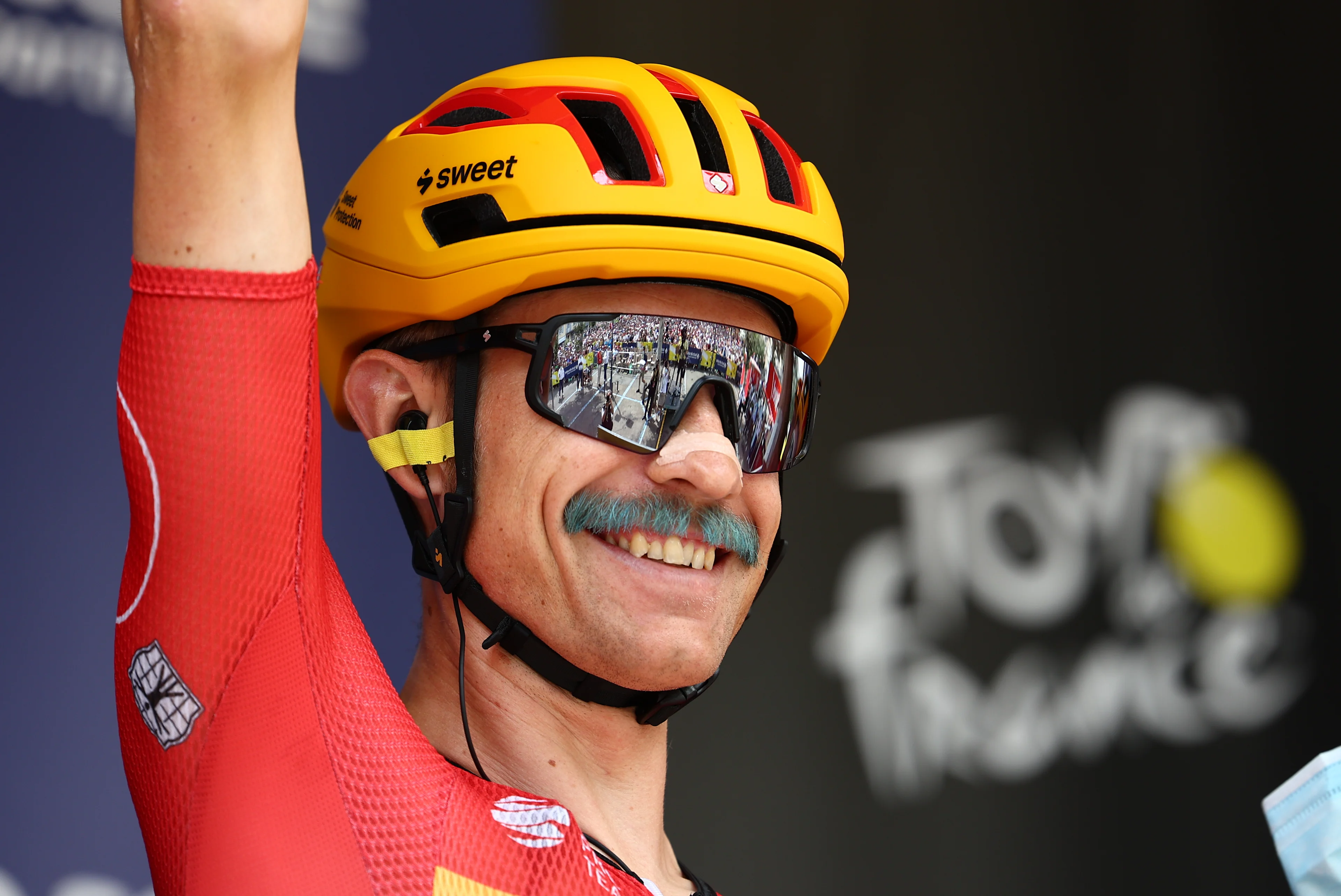 Danish Magnus Cort Nielsen of Uno-X Mobility pictured at the start of stage 17 of the 2024 Tour de France cycling race, from Saint-Paul-Trois-Châteaux to Superdevoluy (177,8 km), in France, on Wednesday 17 July 2024. The 111th edition of the Tour de France starts on Saturday 29 June and will finish in Nice, France on 21 July.  BELGA PHOTO DAVID PINTENS