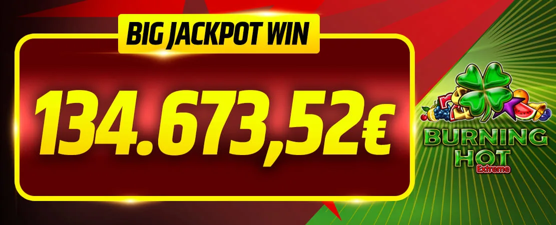 🤑 Gross Jackpot: 134.673,52€ 🤑