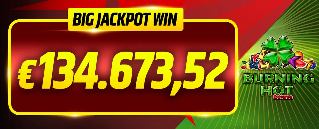 🤑 Big Jackpot: €134.673,52 🤑