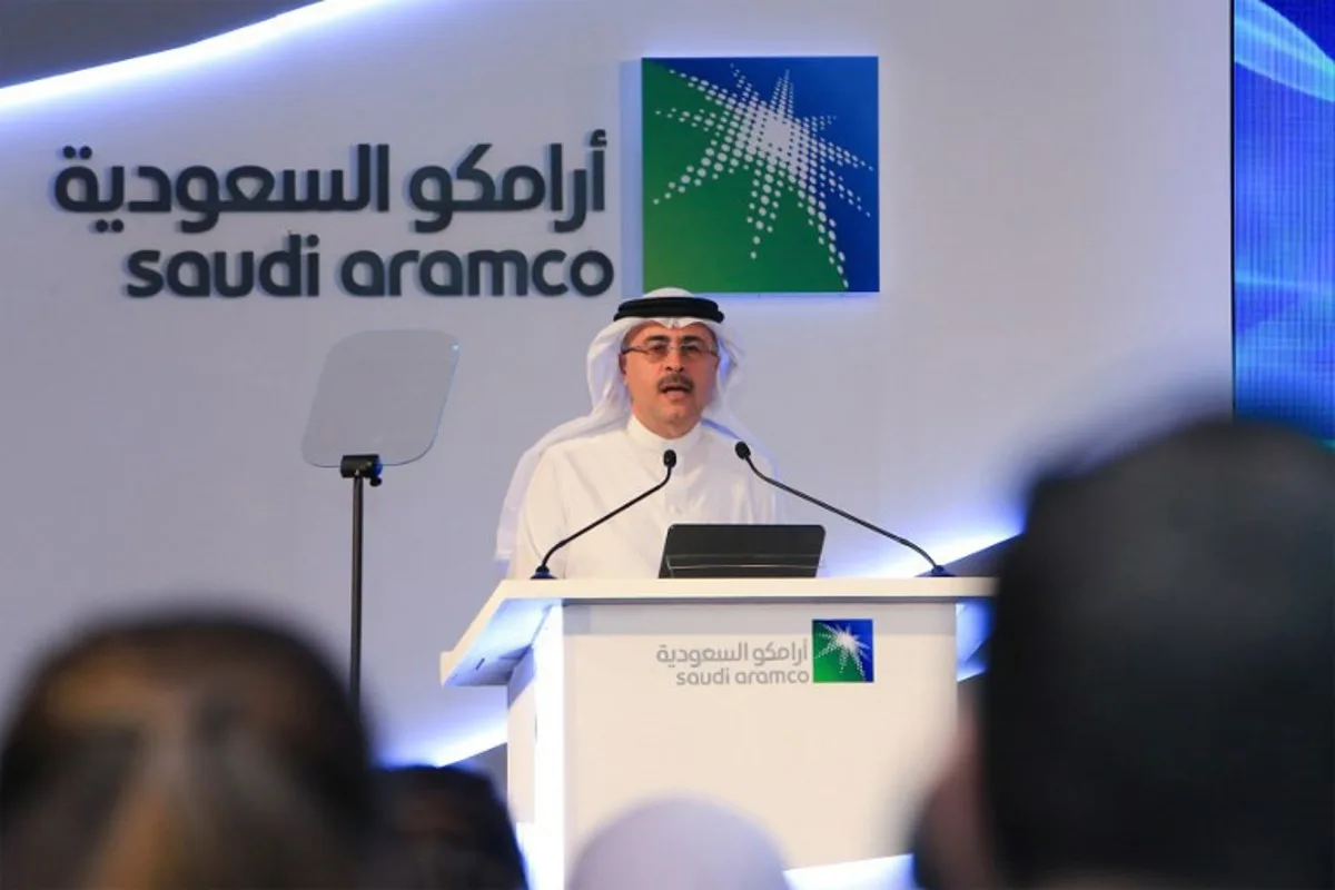 Amin Nasser, President and CEO of Saudi Aramco, speaks during a press conference in the eastern Saudi Arabian region of Dhahran on November 3, 2019. Saudi Aramco it will list on the Riyadh stock exchange in what could be the world's largest IPO, underpinning Crown Prince Mohammed bin Salman's ambitions to overhaul the kingdom's oil-reliant economy. AFP