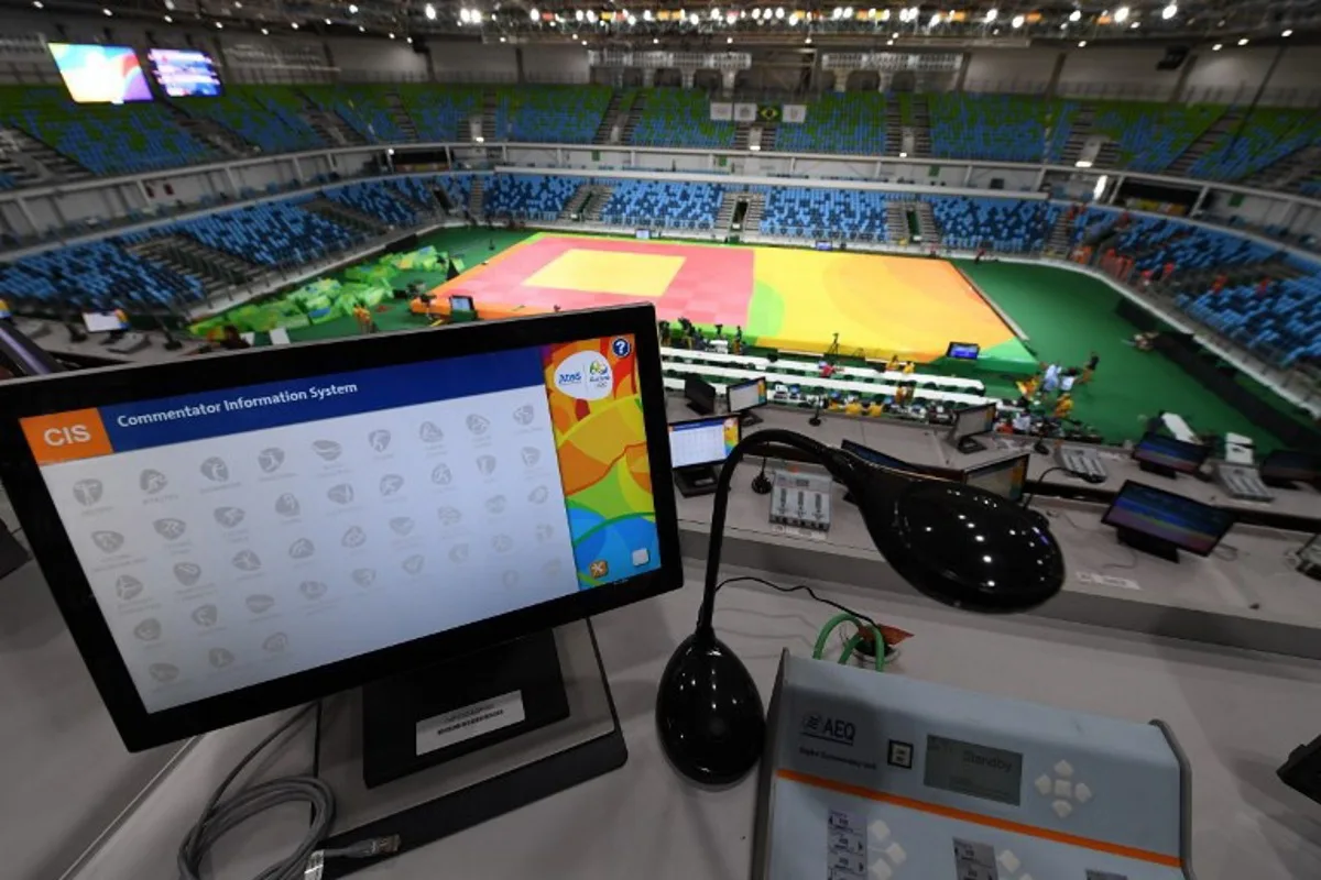 A general view of the Carioca Arena 2 which will host the judo and wrestling events during the Rio 2016 Olympic Games, in Rio de Janeiro on August 3, 2016. TOSHIFUMI KITAMURA / AFP