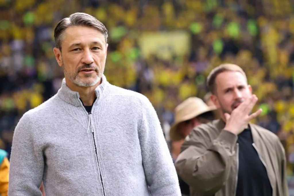 Dortmund's Croatian head coach Niko Kovac arrives on the pitch prior to the German first division Bundesliga football match between Borussia Dortmund and SC Paderborn in Dortmund on September 12, 2026. Leon Kuegeler / AFP