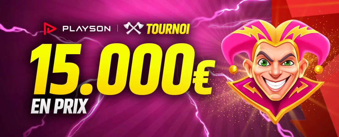 🏆 Tournoi Playson de 15.000 €