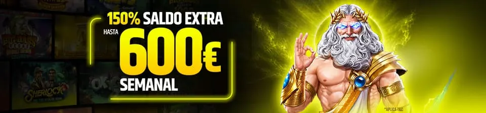 Consigue un extra de saldo con tu primer depósito cada semana.