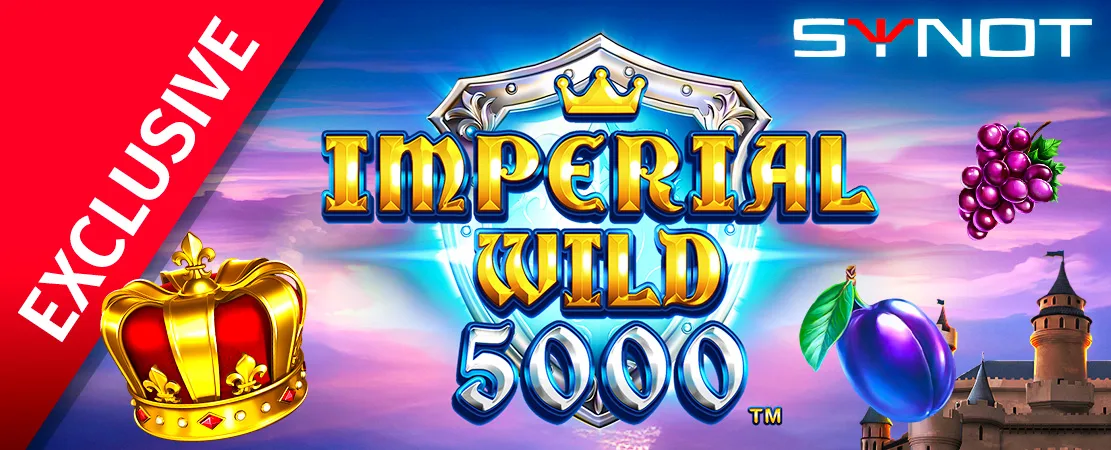 👑 Exclusively at Starcasino! Imperial Wild 5000 by Synot 👑