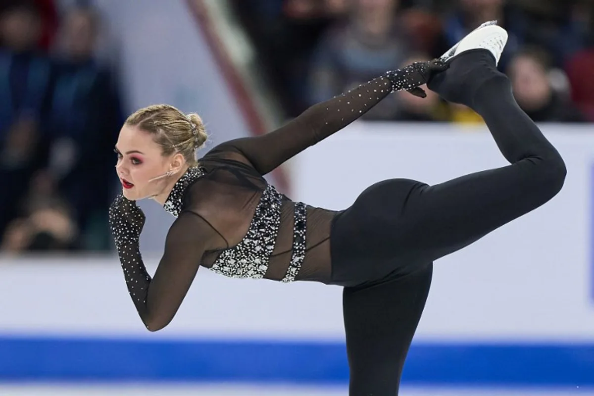 Belgium's Loena Hendrickx skates in the women's free program during the International Skating Union (ISU) World Figure Skating Championships in Montreal, Canada, on March 22, 2024.  Geoff Robins / AFP