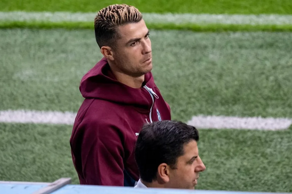 Portugal's forward #07 Cristiano Ronaldo attends Portugal's team training session at Eleda Stadium in Malmo, Sweden on September 29, 2026 ahead of their Nations League Group A4 match against Denmark. Portugal will face Denmark in a Nations League match in Copenhagen on October 1, 2026, but the team is based in Malmo. Johan NILSSON / TT NEWS AGENCY / AFP