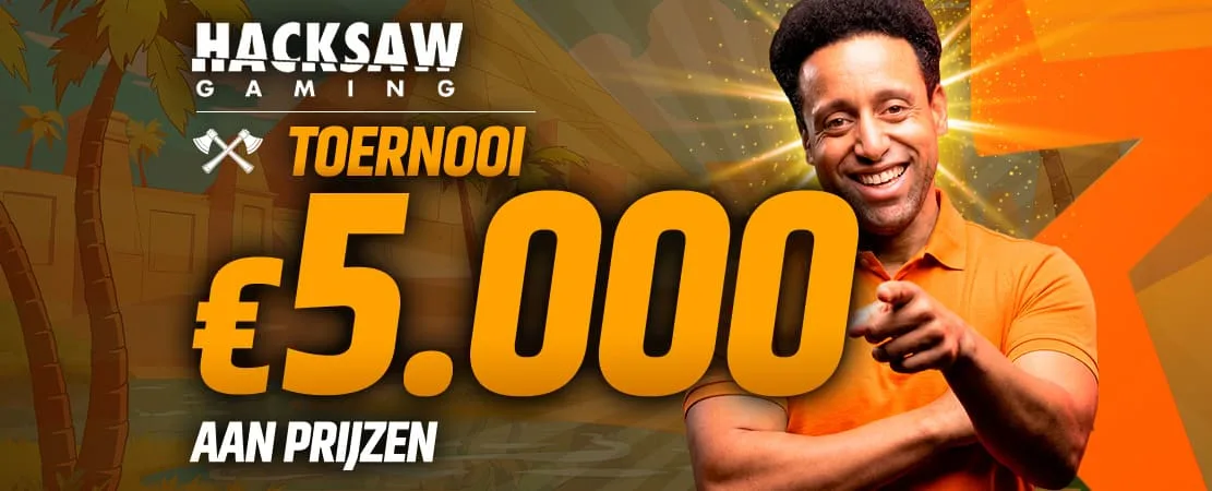 €5.000 Hacksaw Gaming Toernooi 🪚