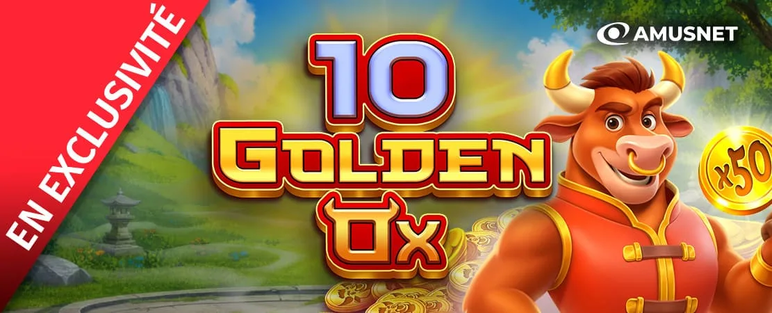 🐂 Golden Ox d’Amusnet – En exclusivité chez Starcasino !