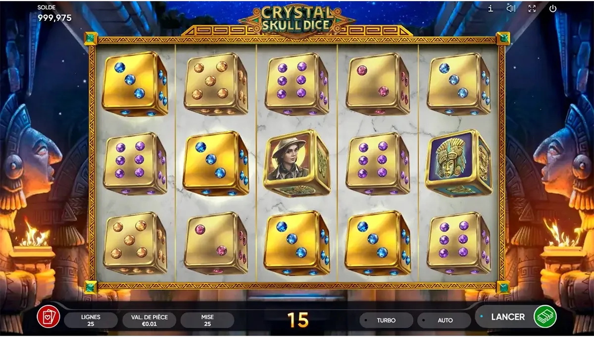 Crystal Skull Dice van Endorphina