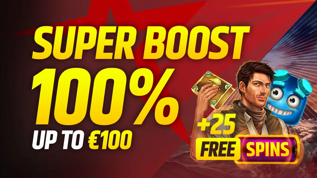 ⭐ 100% Play 'N Go Super Boost up to €100