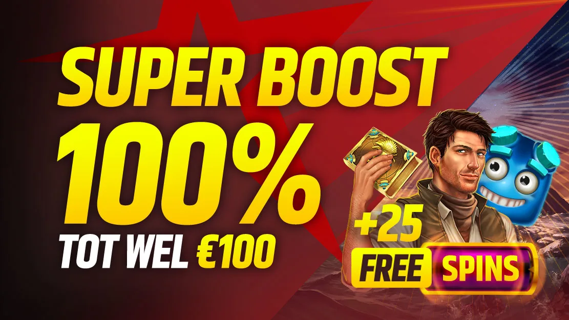 ⭐ 100% Play 'N Go Super Boost tot €100