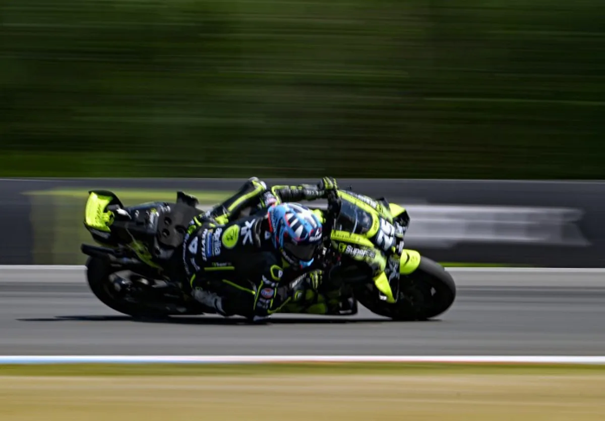 Team Trackhouse Racing MotoGP's Raul Fernandez competes during the MotoGP Grand Prix of Czechia in Brno, Czech Republic, on June 21, 2026.  Michal Cizek / AFP