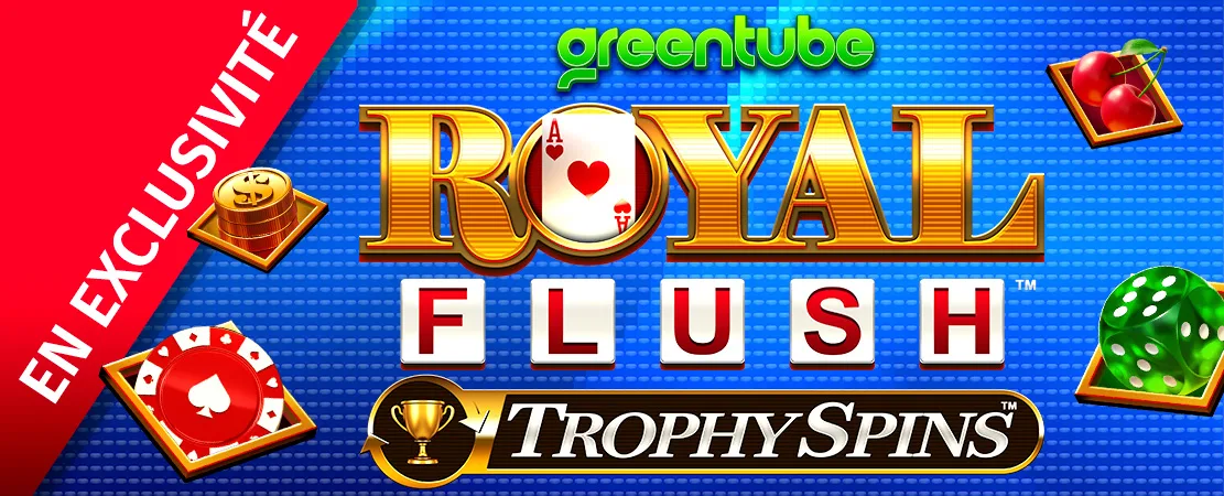 ♠️ Exclusivement chez Starcasino ! Royal Flush™ Trophy Spins™ de Greentube ♠️