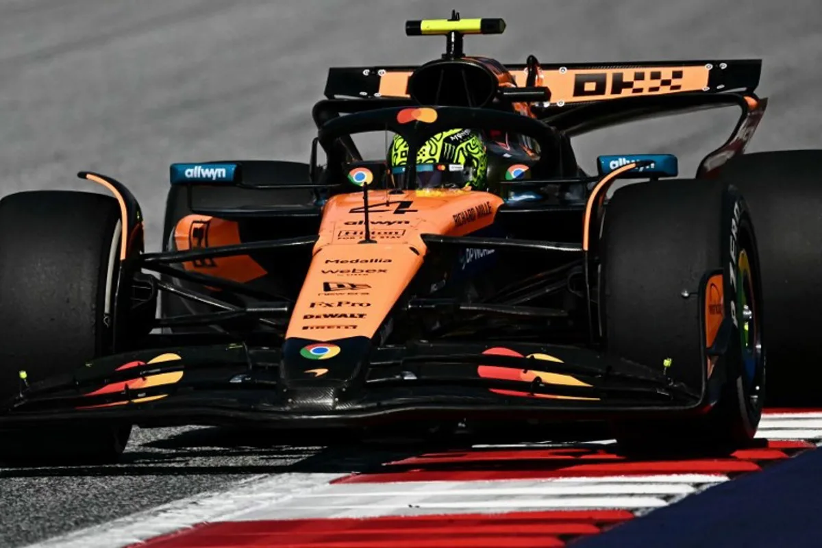 McLaren's British driver Lando Norris competes during the Formula One Austrian Grand Prix at the Red Bull Ring race track in Spielberg, Austria, on June 29, 2025. Joe Klamar / AFP