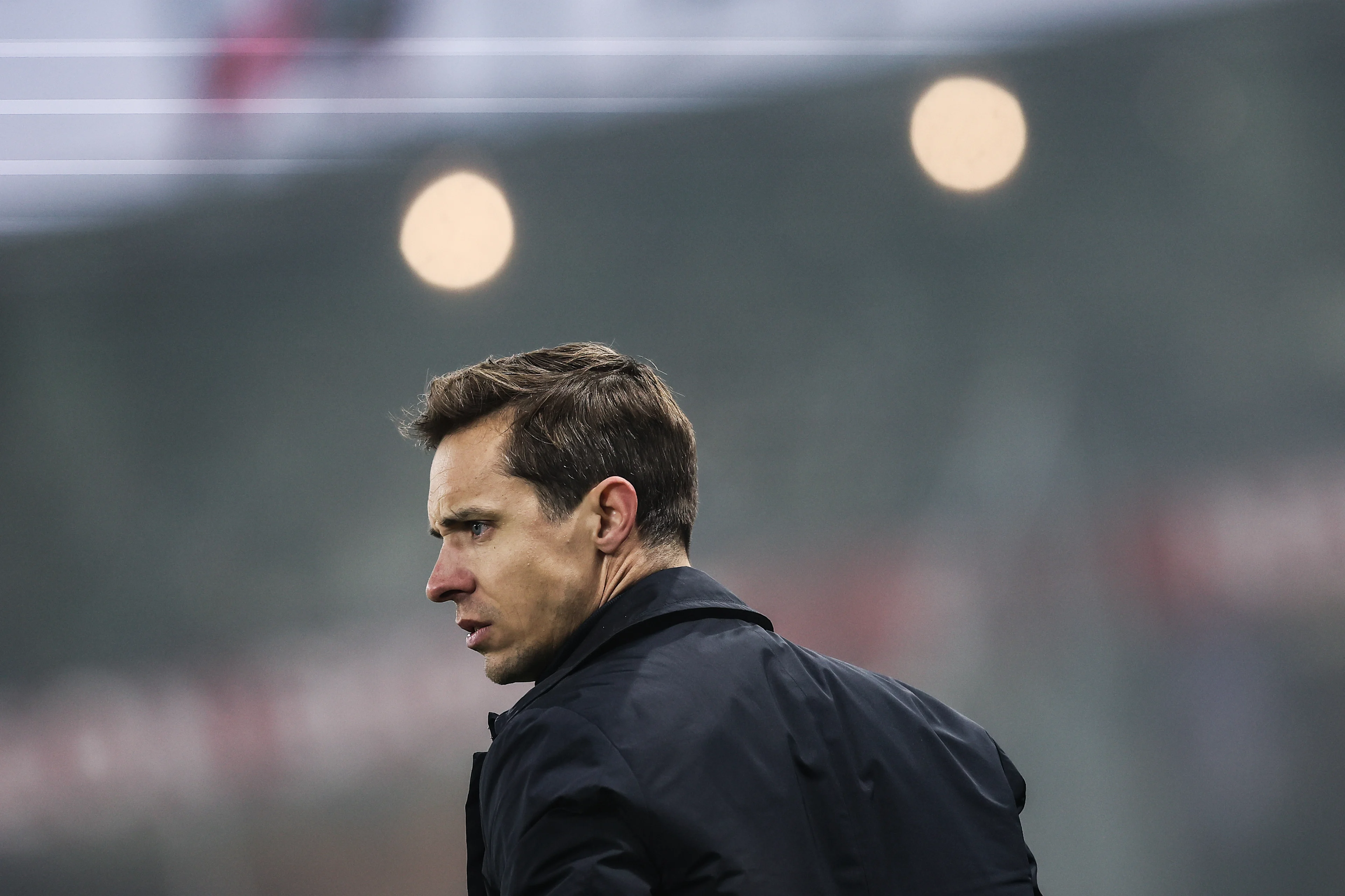 Anderlecht's head coach David Hubert pictured during a soccer match between RSC Anderlecht and FCV Dender EH, Friday 27 December 2024 in Brussels, a game of day 20 of the 2024-2025 season of the 'Jupiler Pro League' first division of the Belgian championship. The competition was re-branded as the 'Younited Pro League' for the games of matchweek 20, to shine a light on the Younited Belgium charity. BELGA PHOTO BRUNO FAHY