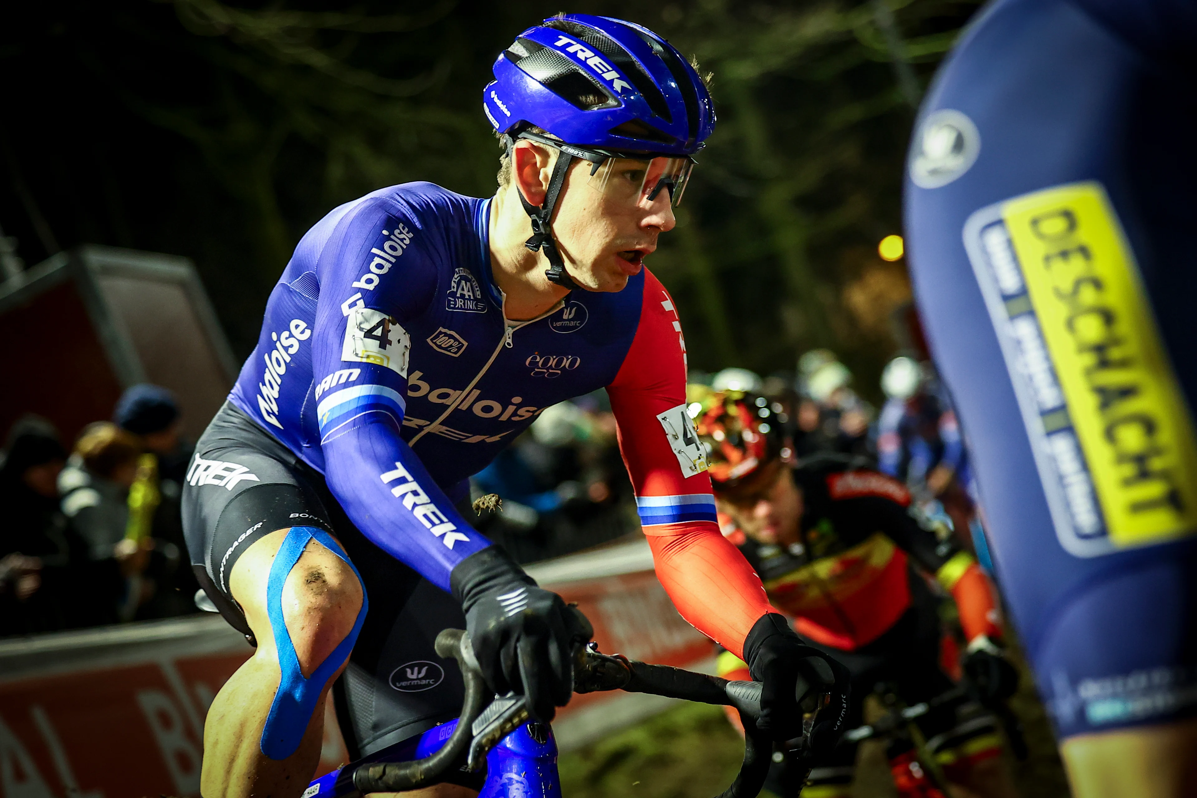 Dutch Lars Van Der Haar pictured in action during the men elite race of Diegem Cross cyclocross cycling event, Monday 30 December 2024 in Diegem, stage 6/8 in the Superprestige cyclocross cycling competition. BELGA PHOTO DAVID PINTENS