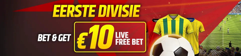 Plaats een €10 pre-match bet op de...