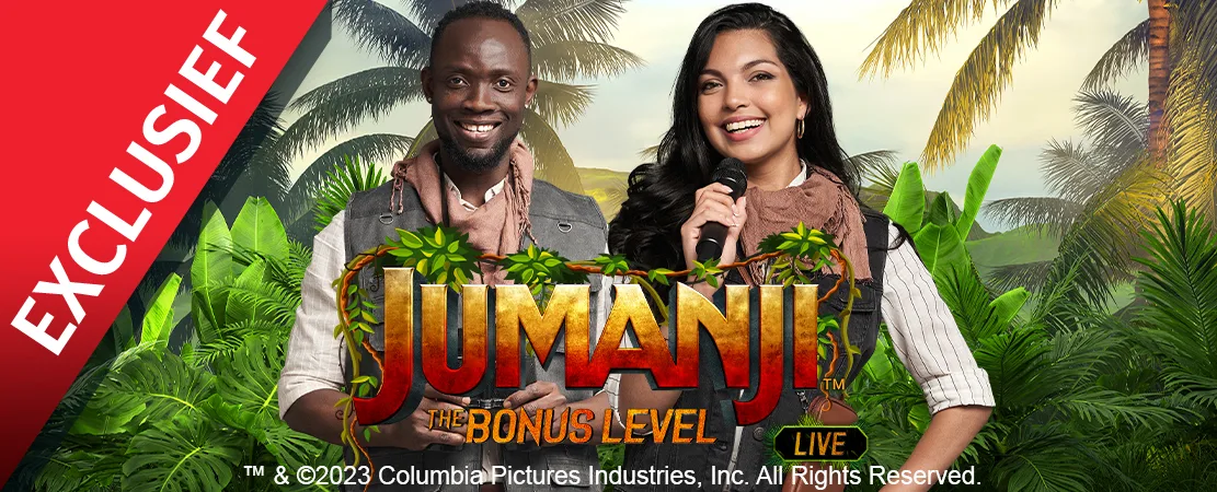 🦏 Exclusief bij Starcasino! Jumanji: The Bonus Level Live van Playtech!