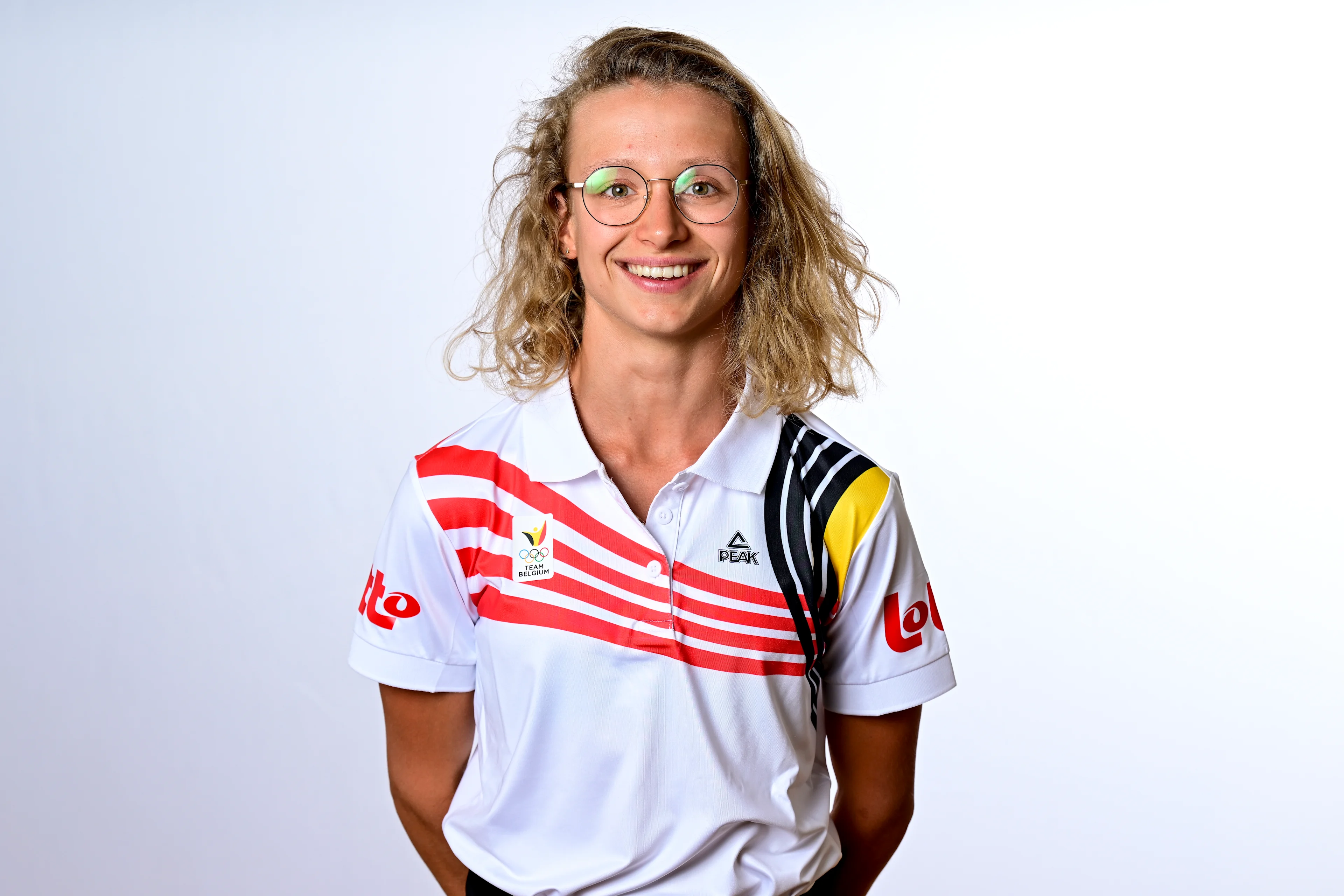 Jeanne Dupont pictured during a press conference for the presentation of the Belgian delegation for the World Games in Chengdu, China (07-17/08) on Wednesday 18 June 2025 in Brussels. BELGA PHOTO DIRK WAEM