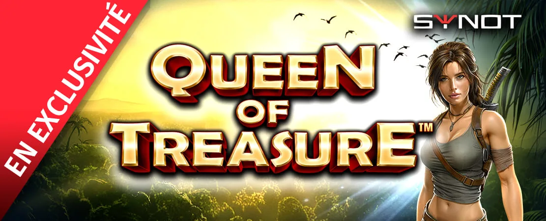 💎 Queen of Treasure de Synot - Nouvelle exclusivité chez Starcasino !