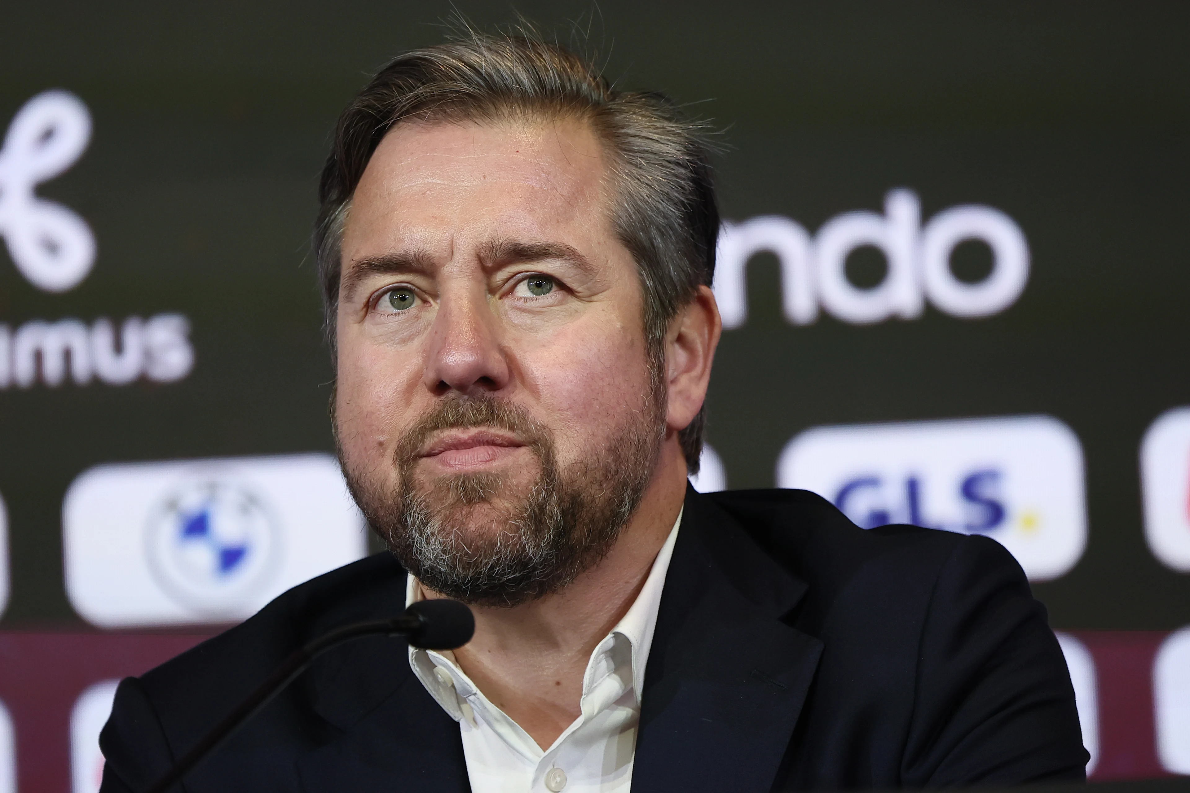RBFA sports director Vincent Mannaert is pictured during a press conference of Belgian national soccer team Red Devils to present their new head coach , on Friday 7 August 2026, at the RBFA headquarters in Tubize. BELGA PHOTO BRUNO FAHY