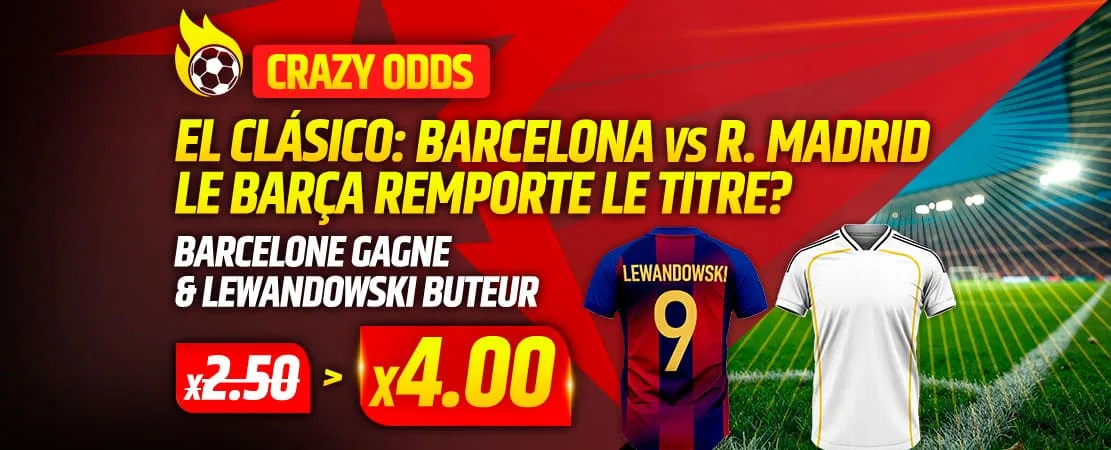 Crazy Odds: El Clásico met de titel op het spel: Barça - Real Madrid