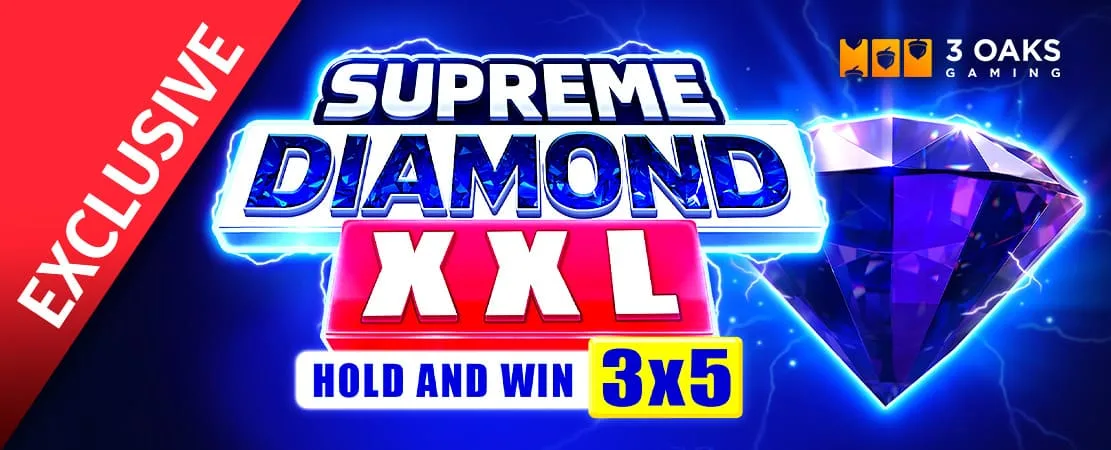 💎 New exclusive game: Supreme Diamond XXL by 3Oaks Gaming