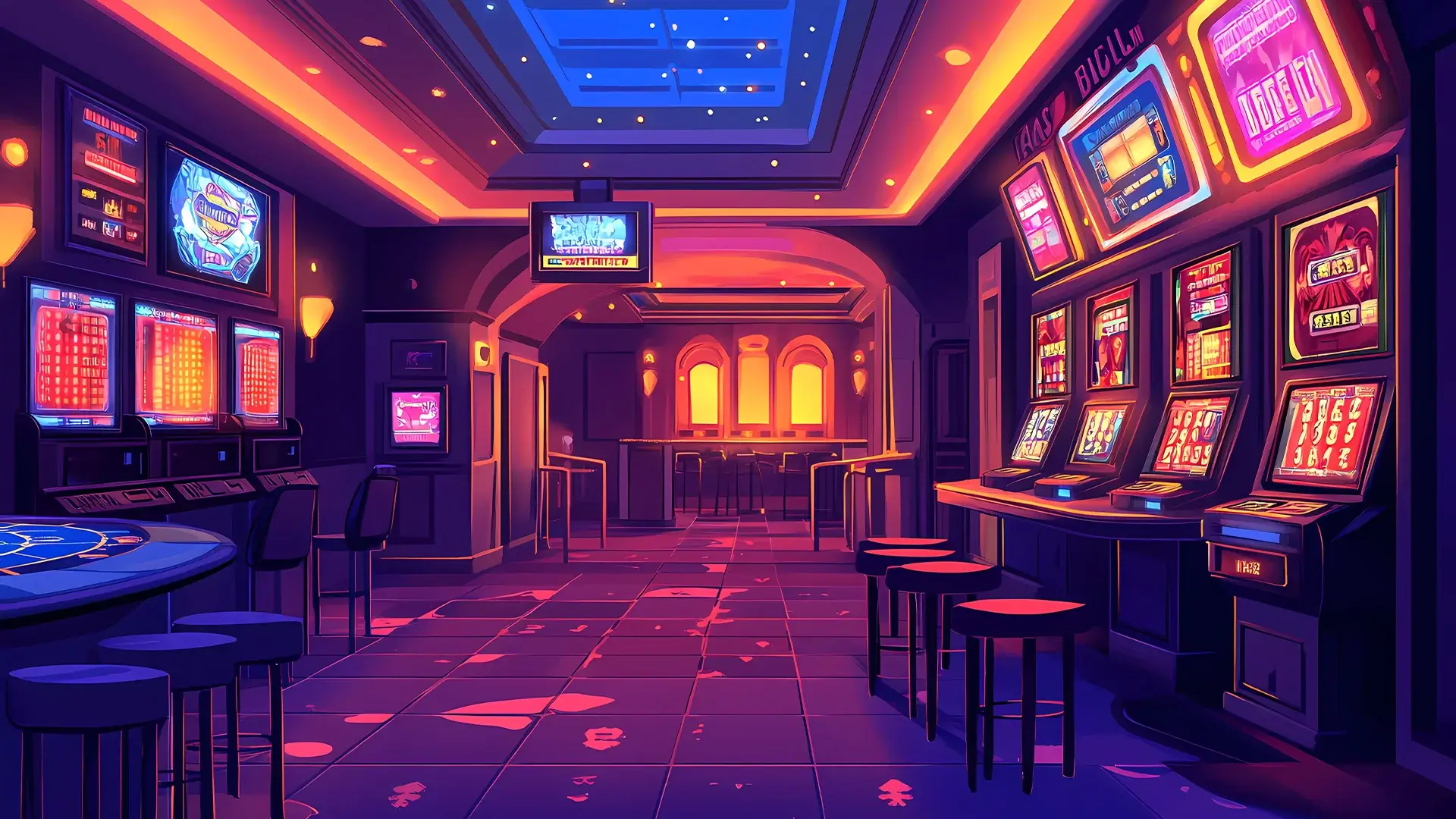 Spelinterface van een gokautomaat met dobbelsteensymbolen in actie op een online casinoplatform.