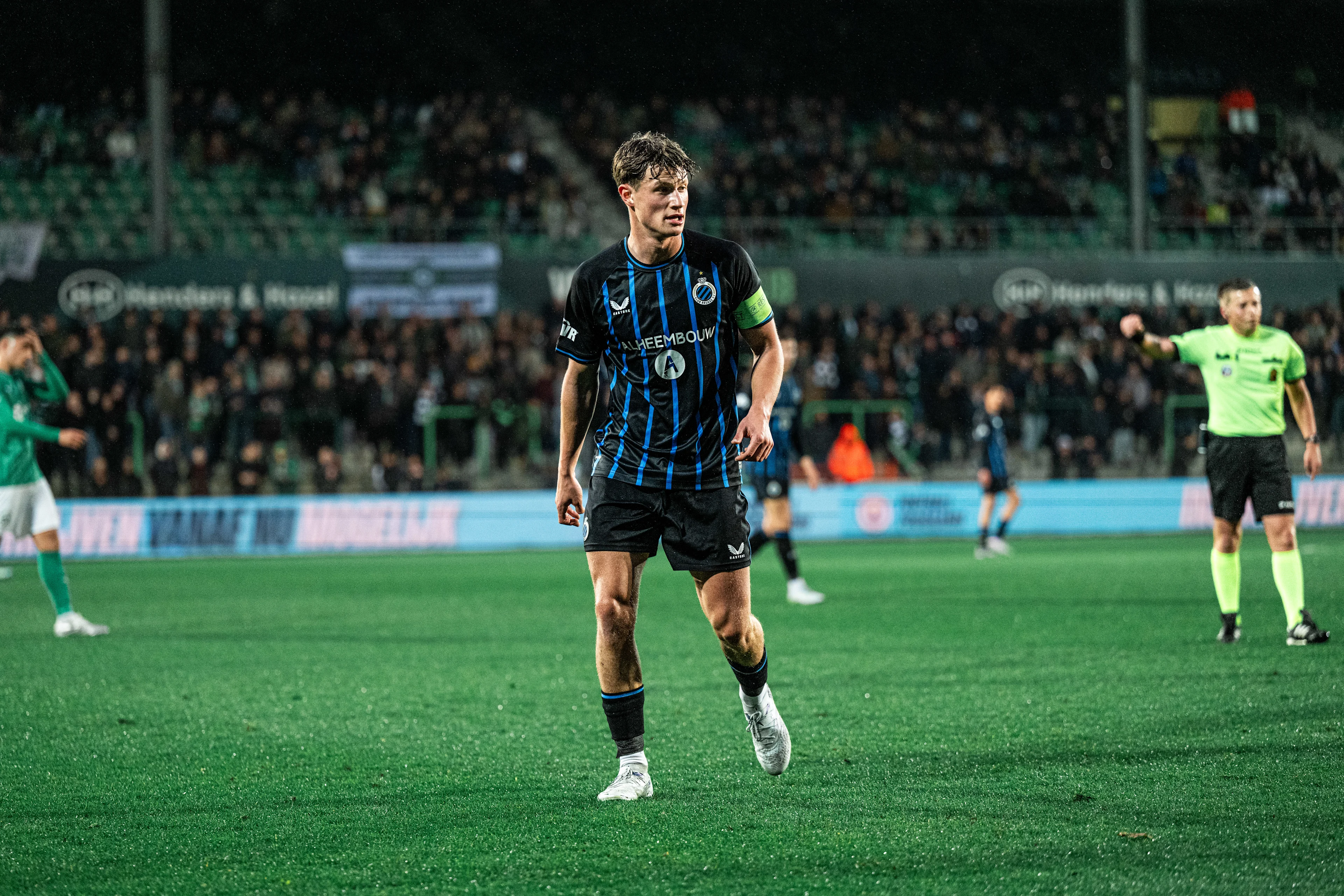 Club's Laurens Goemaere pictured in action during a soccer game between Lommel SK and Club NXT, Saturday 11 April 2026 in Lommel, on day 33 (out of 34) of the 2025-2026 'Challenger Pro League' 1B second division of the Belgian championship. BELGA PHOTO EMILE WINDAL