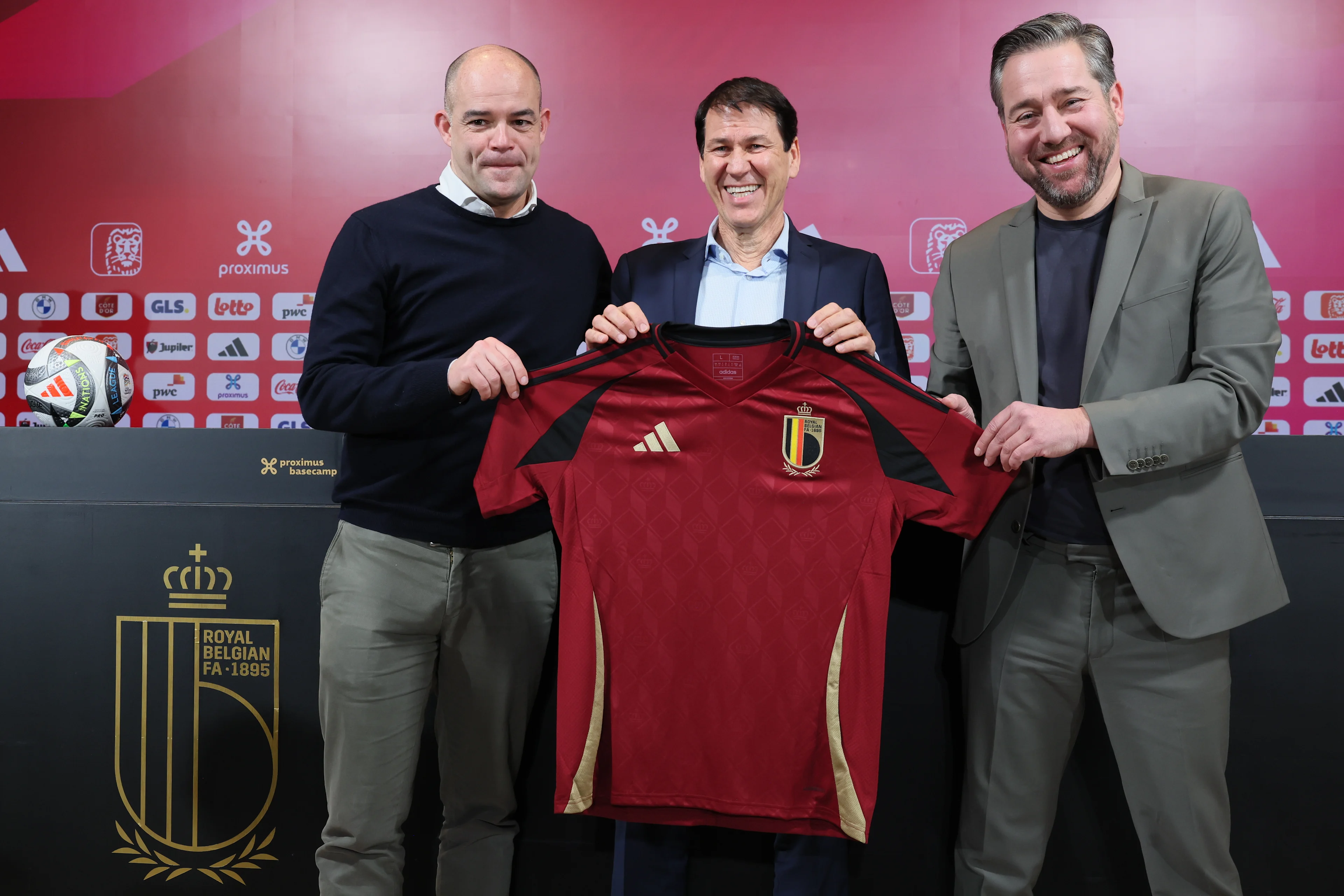 Belgium's new head coach Rudi Garcia pictured during a press conference of Belgium's national soccer team the Red Devils to present their new head coach, on , in Tubize. BELGA PHOTO BENOIT DOPPAGNE