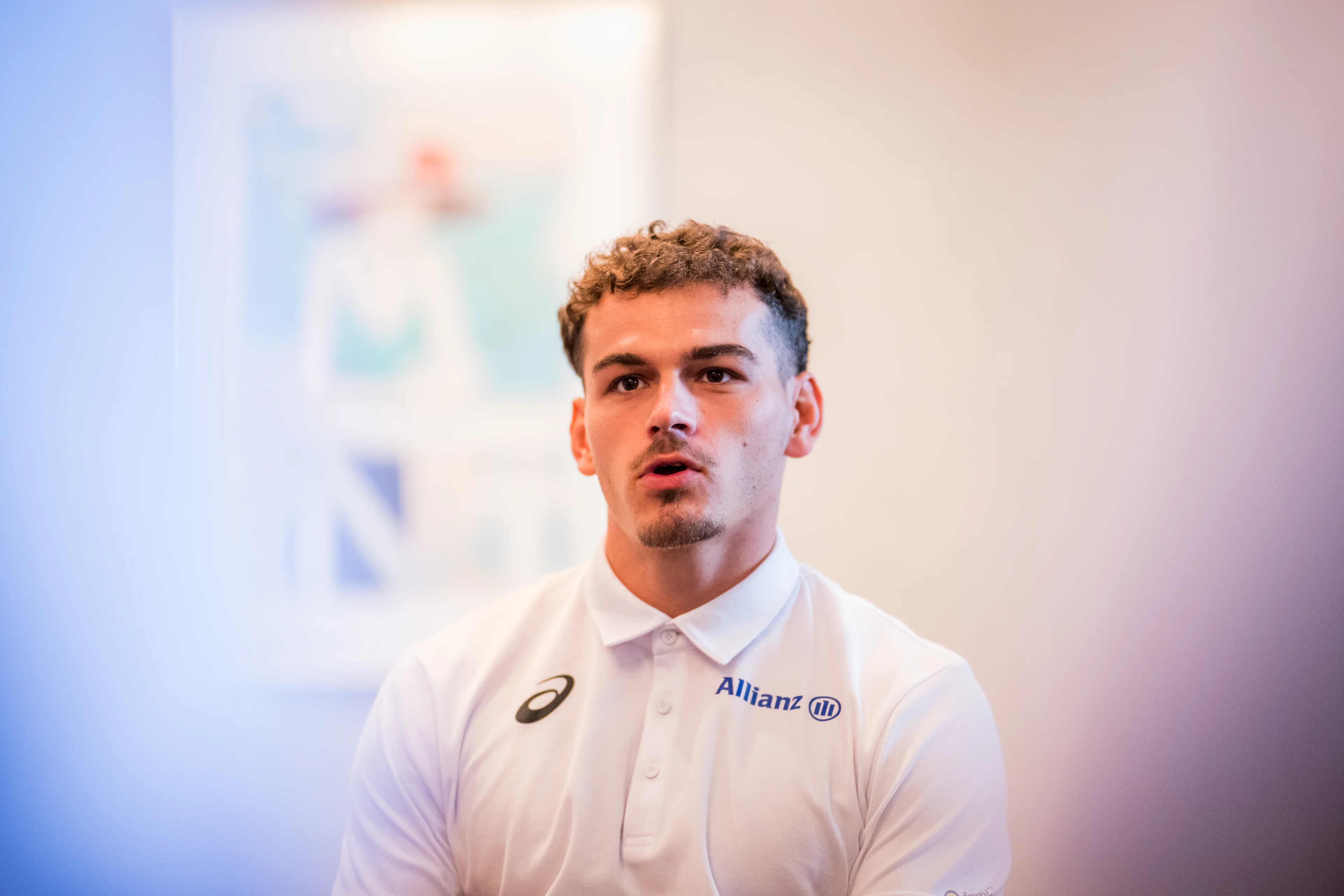 Belgian athlete Kobe Vleminckx pictured during a press conference at the World Athletics Championships in Tokyo, Japan, on Tuesday 16 September 2025. The outdoor Worlds are taking place from 13 to 21 September. BELGA PHOTO JASPER JACOBS