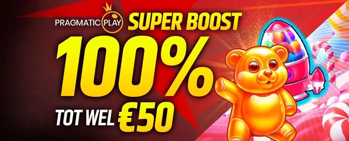 100% Pragmatic Play Super Boost tot wel €50 🍭